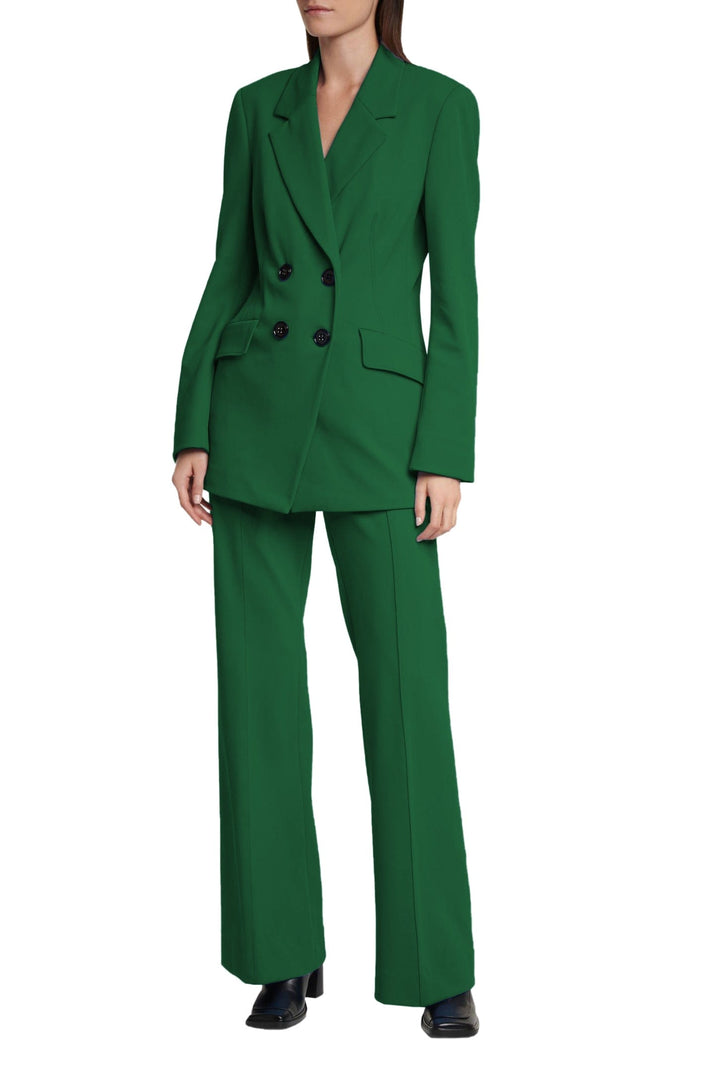 solovedress 2 Piece Double Breasted Notch Lapel Casual Women Suit (Blazer+Pants)