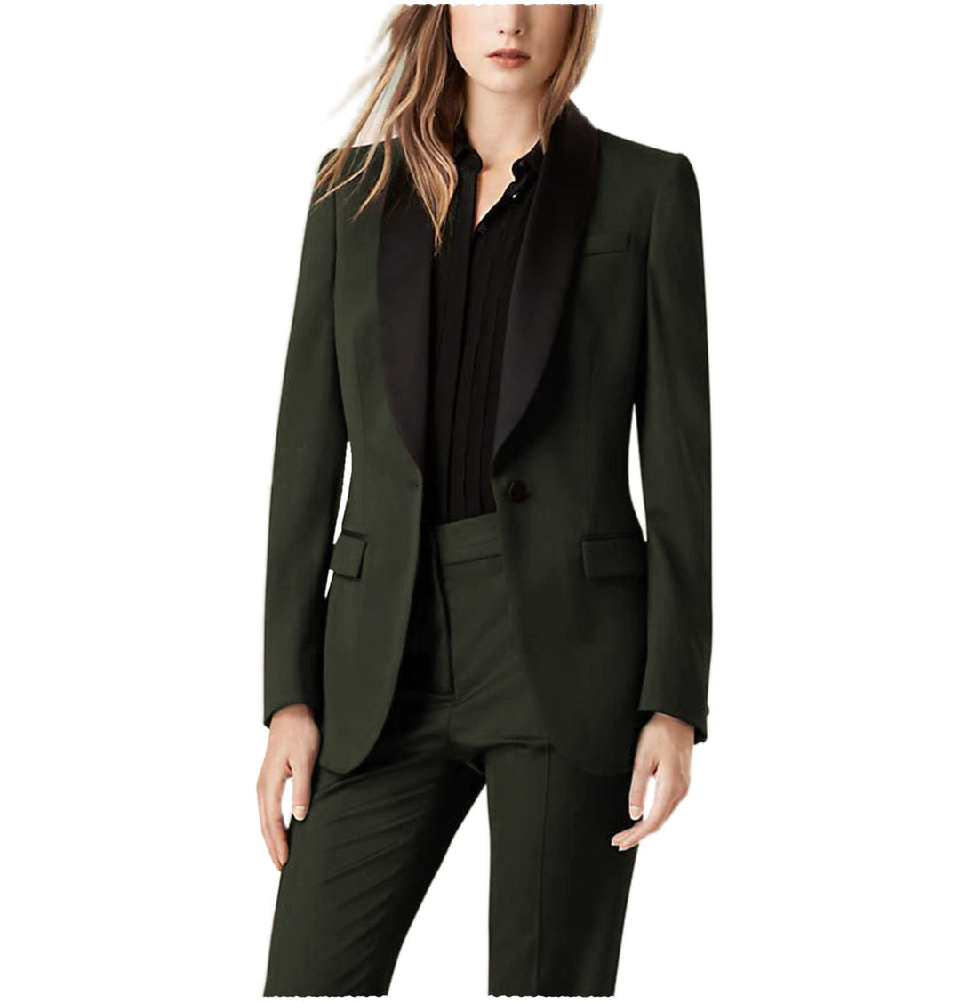 3 Pieces Single Buttons Peak Lapel Women Suit (Blazer+vest+Pants)