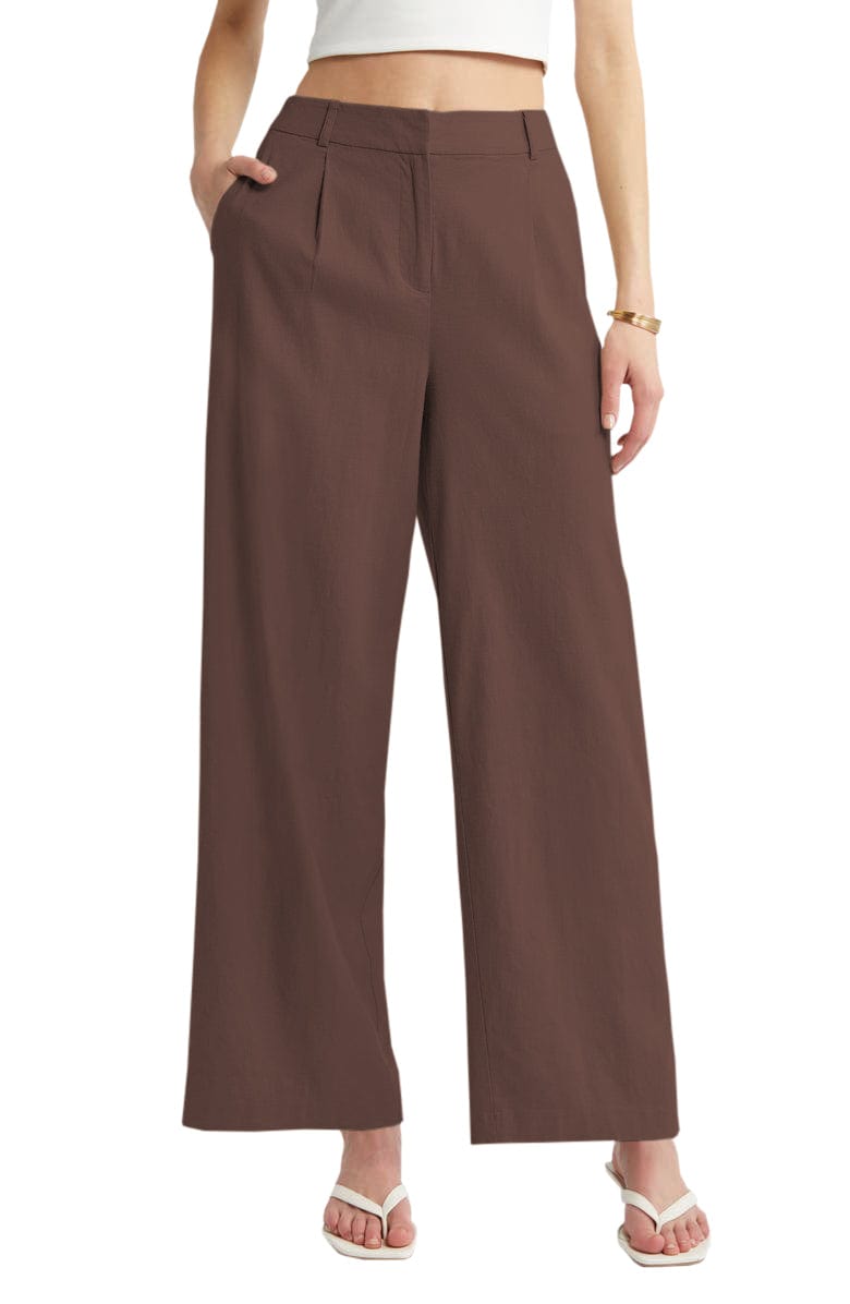 solovedress Women's Linen Casual Pants